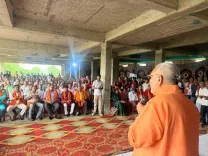 Giriraj Singh addresses health camp in Matihani, Begusarai