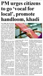 Giriraj Singh calls for wider adoption of khadi and handloom