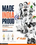 Giriraj Singh Hails India's 39-Medal Haul at CWG 2026