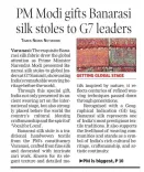 Giriraj Singh hails Modi's Banarasi silk gift at G7
