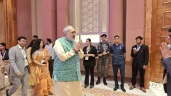 Giriraj Singh Meets CM Mohan Yadav at Bharat Tex 2026