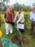 Giriraj Singh plants saplings at ICAR Patna under Ek Ped Maa Ke Naam