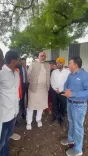 Giriraj Singh visits cotton farms in Chhatrapati Sambhajinagar