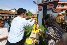 Goa CM Sawant pays tribute to Shivaji on Rajyabhishek Din