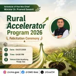 Goa CM Sawant to Attend Rural Accelerator 2026 Felicitation