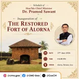Goa CM Sawant to Inaugurate Restored Alorna Fort on June 27