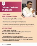 Goa Govt launches Mhajo Flat Scheme to protect flat owners