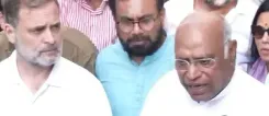Kharge, Rahul Gandhi march to Jantar Mantar, dare FIRs in CEC protest