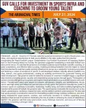 Governor KT Parnaik Inaugurates Rupa Football League in West Kameng