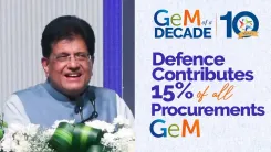 Goyal: Defence Orders Now ~15% of All GeM Procurements