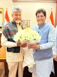 Goyal Meets Andhra CM Naidu to Push State's Growth Agenda