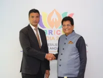 Goyal meets Egypt's Industry Minister at BRICS India 2026