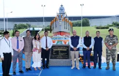 GRSE installs 20-metre warship model at Kolkata airport to showcase India's defence might