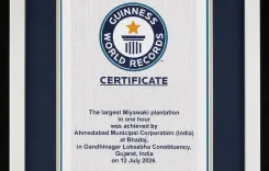 Ahmedabad sets Guinness World Record with 3.61 lakh-tree Miyawaki plantation in one hour