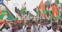 Gujarat CM Bhupendrabhai joins Tiranga Yatra in Gandhinagar
