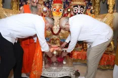 Gujarat CM Bhupendra Patel joins Guru Ravidas 650th anniversary Kalash Yatra at Jagannath Temple