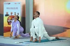 How Did Gujarat Welcome 2026 with Surya Namaskar and Meditation?