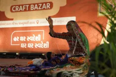 How did the Gujarat Sakhi Craft Bazaar achieve over Rs 5 crore in sales?
