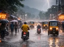 गुवाहाटी में 3-4 दिन भारी बारिश का अलर्ट: IMD की चेतावनी, भूस्खलन और बाढ़ का खतरा