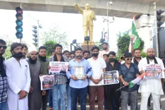 हल्द्वानी 'शुद्धिकरण' विवाद: भोपाल में युवा कांग्रेस का धरना, खड़गे के अपमान पर BJP को घेरा