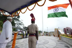 Har Ghar Tiranga: V-P Radhakrishnan hoists Tricolour at historic Flag Point