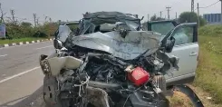 सोनीपत के बड़वासनी गांव के पास कार हादसे में महिला समेत 3 की मौत, सदर थाना पुलिस जांच में