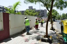 Ahmedabad heatwave: AMC distributes ORS, white caps to sanitation staff