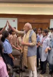 PM Modi celebrates Raksha Bandhan with schoolchildren at 7, Lok Kalyan Marg
