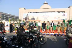 नशे के खिलाफ राष्ट्रीय बाइक रैली रवाना: 550 जवान, 275 मोटरसाइकिल, 31 अक्टूबर को एकता नगर परेड में होंगे शामिल