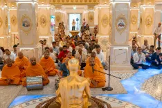 बीएपीएस हिंदू मंदिर में कैप्टन स्मित मच्छार के लिए विशेष प्रार्थना, भारतीय दूतावास ने कहा — 'हालत में सुधार'