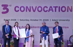 अदाणी यूनिवर्सिटी दीक्षांत समारोह: IISc निदेशक गोविंदन रंगराजन बोले — एआई में अपार संभावनाएं, पर सत्य और भरोसे की चुनौती भी