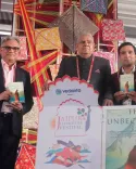 क्या जयपुर लिटरेचर फेस्टिवल में पूर्व उपराष्ट्रपति धनखड़ ने 'द अनबीकमिंग' का विमोचन किया?