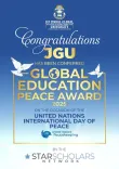 उच्च शिक्षा के माध्यम से विश्व शांति को बढ़ावा देने के लिए जेजीयू को 'ग्लोबल एजुकेशन फॉर पीस' अवार्ड मिला