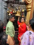 अभिनेत्री जया प्रदा ने गुवाहाटी के कामाख्या मंदिर में की श्रद्धापूर्ण पूजा, सुख-समृद्धि की कामना