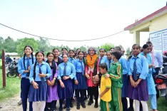 भारत की मदद से नेपाल के बांके जिले में नए विद्यालय भवन की आधारशिला, HICDP की आठवीं परियोजना