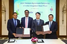 पोस्को और जेएसडब्ल्यू स्टील ने भारत में स्टील प्लांट लगाने के लिए किए 7.3 अरब डॉलर के समझौते पर हस्ताक्षर