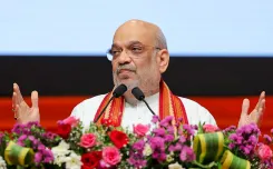 How did HM Shah praise security forces' victory against Maoists in Jharkhand?