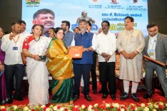 Karnataka CM Shivakumar distributes compensation to Shivaram Karanth Layout landowners