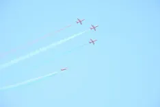 Did the IAF's Surya Kiran Aerobatic Team Dazzle Gujarat's Mehsana Skies?