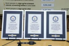 How Did India Achieve Three Guinness World Records Titles under the Nationwide 'Swasth Nari Sashakt Parivar Abhiyaan'?