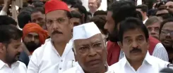 INDIA bloc marches to Rajghat; Kharge, Rahul Gandhi slam Centre on democratic rights