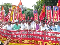 INDIA Bloc protests MMDR Amendment Act in Bhubaneswar, demands repeal