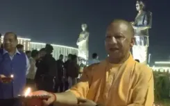 Yogi Adityanath lights 'Aashirwad ka Diya' in Lucknow, hails Modi's 25 years of service
