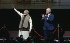PM Modi gets thunderous welcome at Auckland diaspora event with Luxon