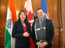 How is the Indian envoy strengthening ties with Canada?
