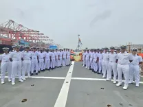 Indian Navy's First Training Squadron departs Colombo after Sri Lanka port call