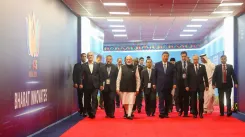 PM Modi showcases Bharat Innovates to BRICS leaders at Bharat Mandapam