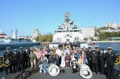 INS Sahyadri departs Vladivostok after Indra 2026 naval exercise with Russia
