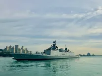 INS Sahyadri begins sea phase of India-South Korea naval exercise in Busan