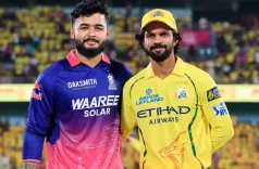 आईपीएल 2026: राजस्थान रॉयल्स ने टॉस जीतकर सीएसके को बल्लेबाजी के लिए आमंत्रित किया, ब्रिजेश और कार्तिक कर रहे हैं डेब्यू